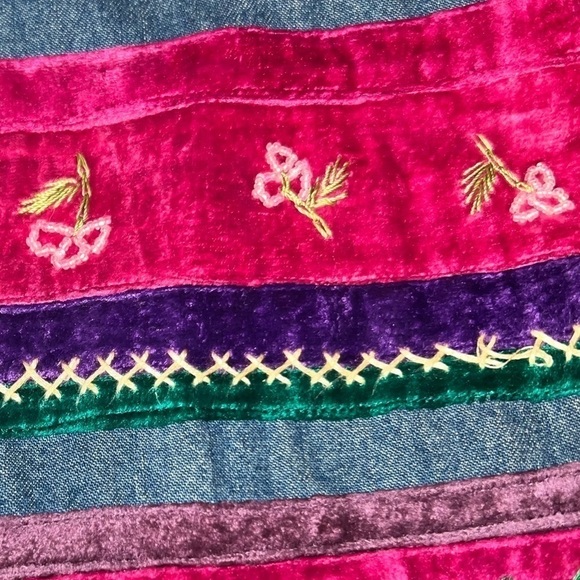 Vintage 90s Y2K Susan Bristol Casuals Embroidered and Beaded Jean Vest Size S - Picture 10 of 10